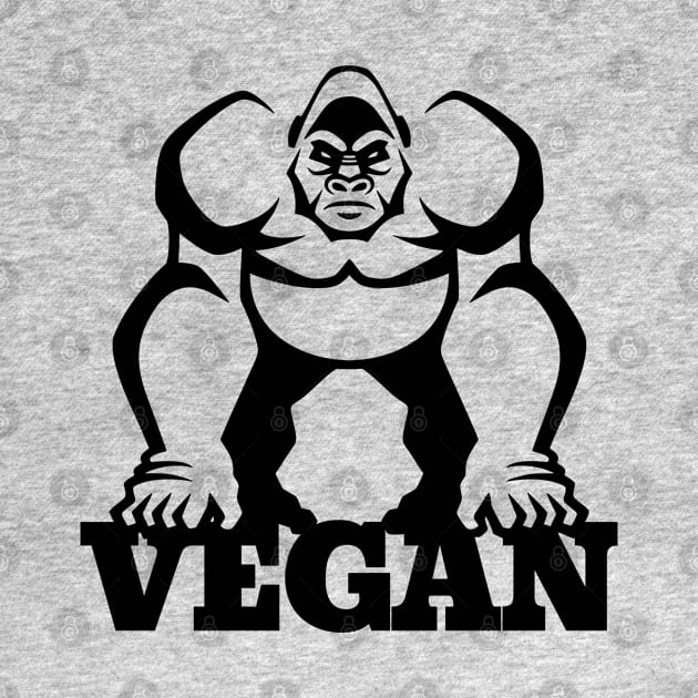 Vegan Fitness Gorilla by RadStar